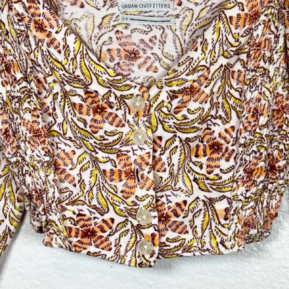 Urban Outfitters Cropped Peasant Top